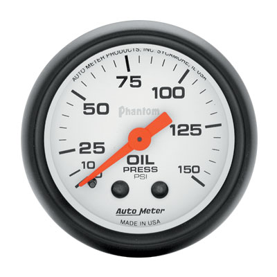 Auto Meter Phantom Mechanical Oil Pressure 0-150PSI