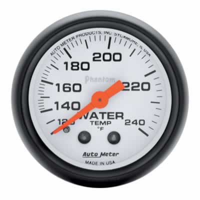 Auto Meter Phantom Mechanical Water Temperature 120?-240?F