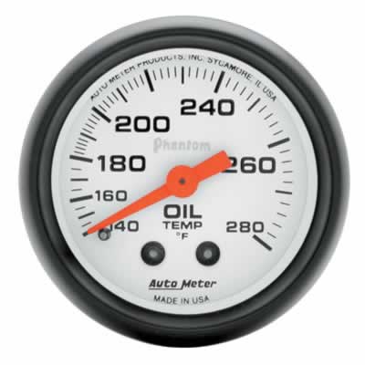 Auto Meter Phantom Mechanical Oil Temperature 140?-280? F