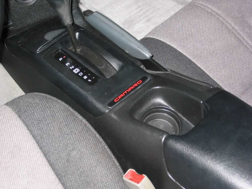 93-02 Camaro "APPLY BRAKE TO SHIFT FROM PARK" Overlay Decal