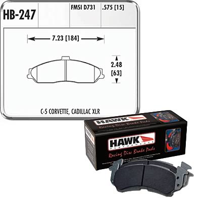 98-02 LS1 Fbody Hawk Performance 9012 Racing Brake Pads (Fronts)