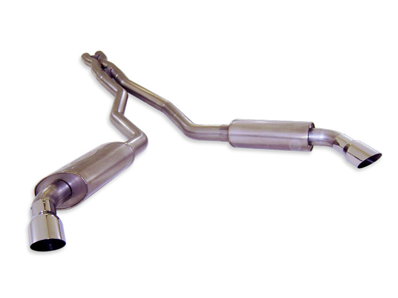 2010+ Camaro V8 Stainless Works 3" Dual Exhaust S-Tube Turbo Mufflers Fits Stainless Works Headers- Agressive Sound