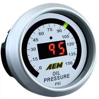 AEM Oil Pressure Gauge 0-150 PSI
