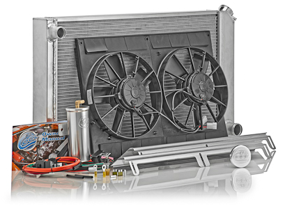 93-02 LS1/LT1 Fbody BeCool Aluminum w/Natural Finish Power Cooling Direct Fit Modules (Automatic Transmission) - 700hp