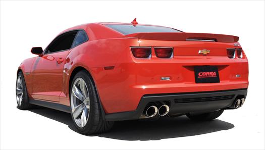 2012-2015 Camaro ZL1 Corsa Performance Stainless Steel Full Catback System - Polished Tips