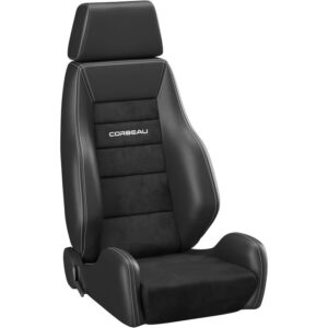 Corbeau GTS II Seats - Black Leather/Black Microsuede