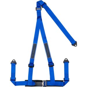 Corbeau 3-Point Bolt In 2" Harness Belts - Blue