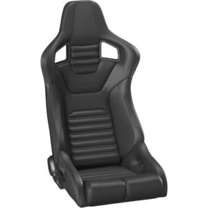 Corbeau Sportline RRB Seats - Black Vinyl/Carbon Vinyl