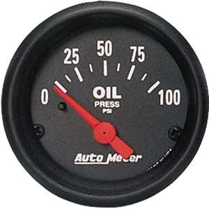 Auto Meter Z Series  Short Sweep 2 1/16" Oil Pressure Gauge - 0-100 PSI