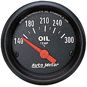 Auto Meter Z Series Short Sweep 2 1/16" Oil Temperature Gauge - 140-300 Degrees F