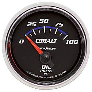 Auto Meter Cobalt Series Short Sweep 2 1/16" Oil Pressure Gauge - 0-100 PSI