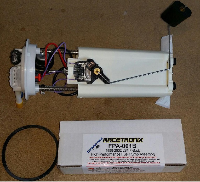 99-02 LS1 F-Body Complete Fuel Pump Assembly W/RACETRONIX 255LPH Pump Installed (up to 600HP)