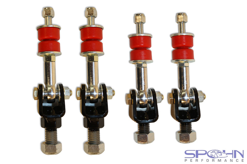 82-02 Fbody Spohn Performance Spherical Front & Rear Sway Bar End Links - For Factory Lower Control A-Arms