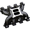 LS1/LS2/LS6 Holley Dual Plane Mid Rise Single Carb Intake Manifold - Black