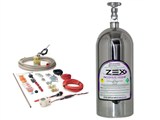 ZEX Show Purge Kit w/Polished Bottle & Blue LED Kit