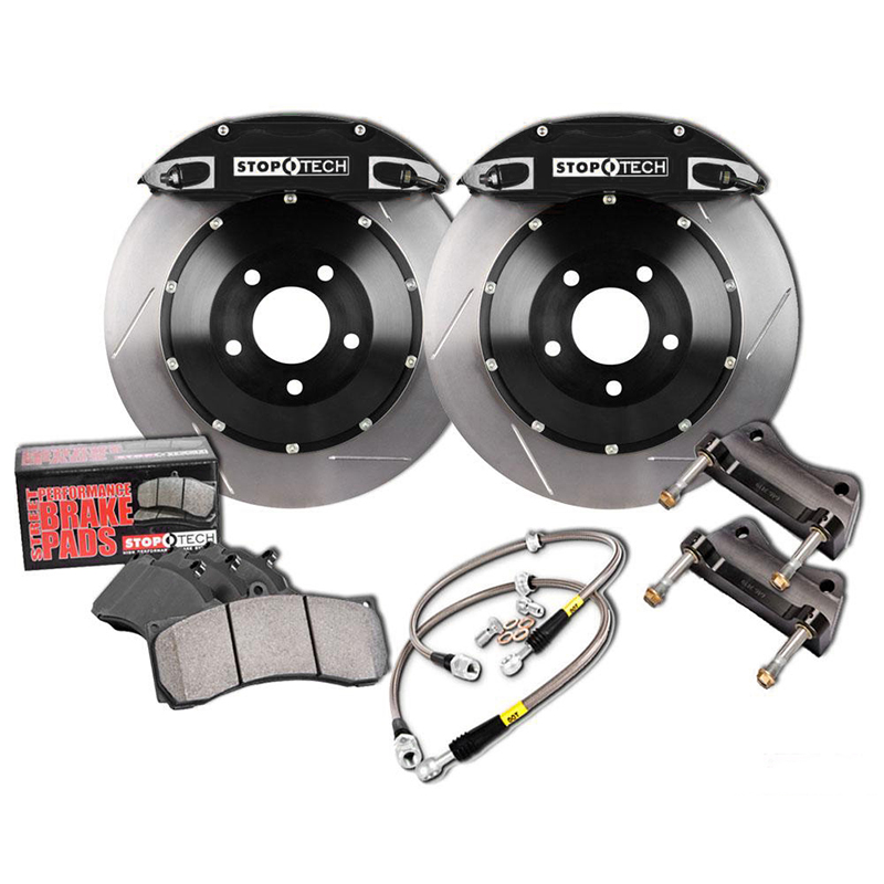2010+ Camaro SS Stoptech Front Big Brake Kit w/Black ST-60 Calipers & 355x32mm Slotted Rotors