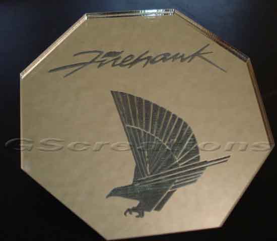 82-02 Fbody GSCreations AC Condenser Cover w/"Firehawk" & Bird Logo