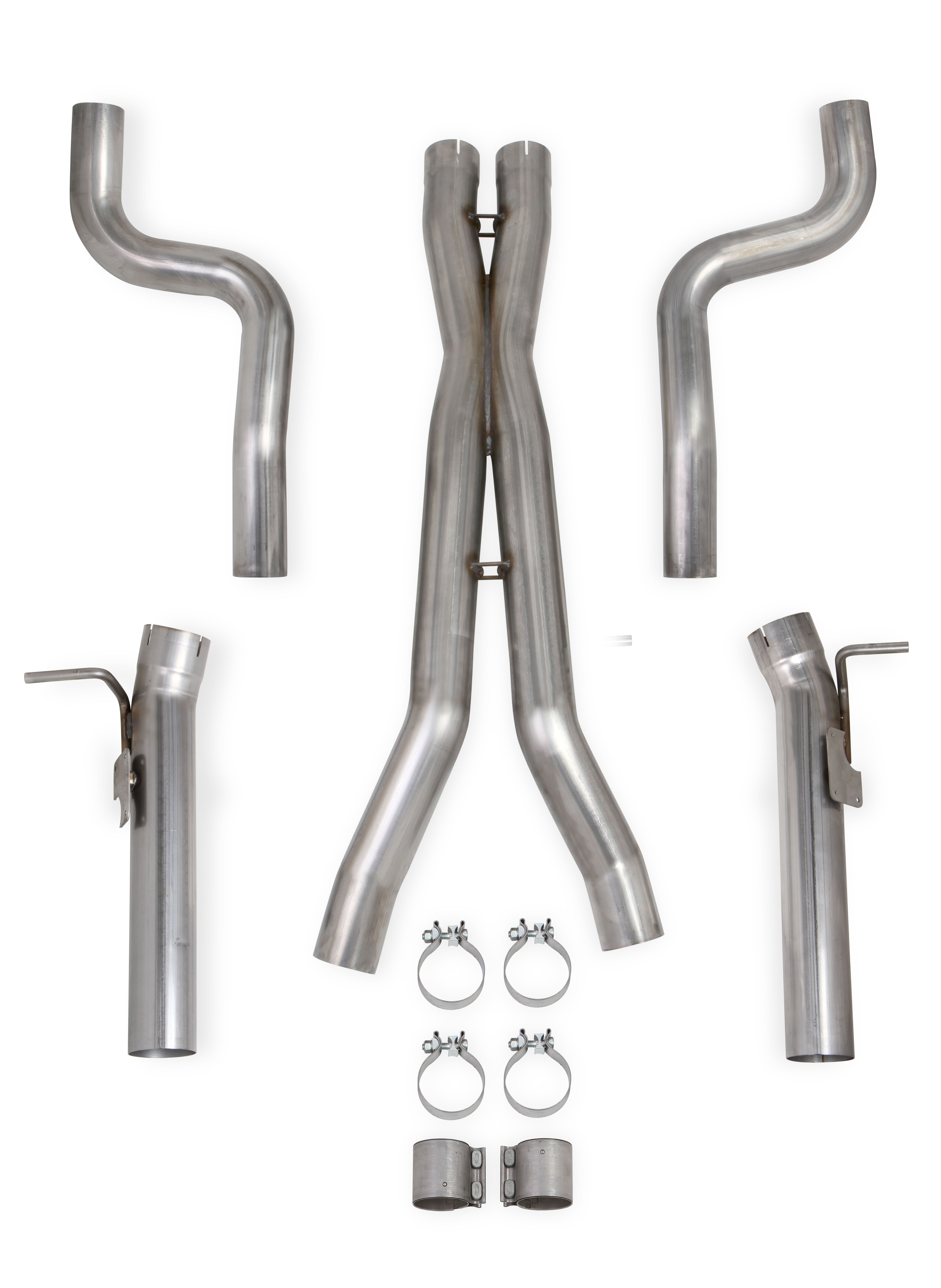 2016+ Camaro SS Hooker Headers Blackheart Race Only Mid Pipes w/o AFM - Fits Automatic Transmission w/Long Tube Headers