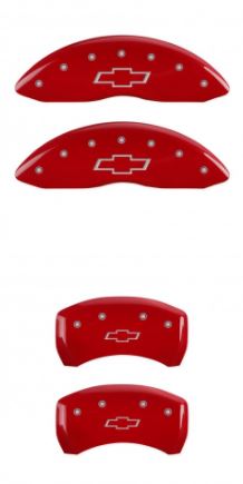 98-02 Camaro Red Bowtie MGP Caliper Covers