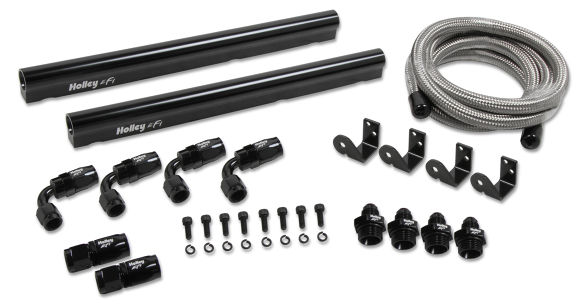 LS7 Holley Hi-Flow Fuel Rail Kit - For Factory LS7 Intake & Holley Injectors