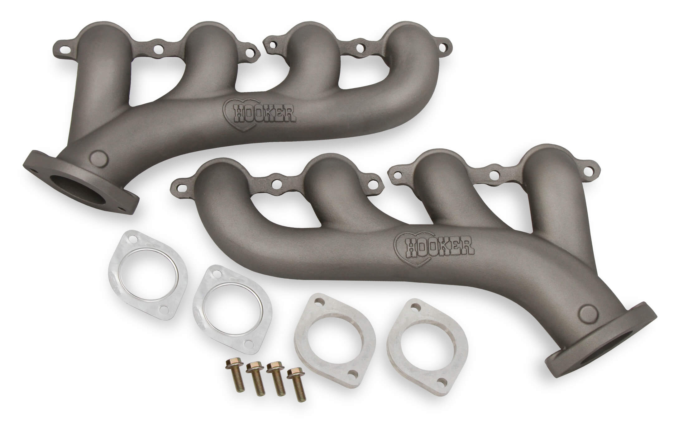GM LS Series Hooker Headers Exhaust Manifolds w/2.5" Outlet - Titanium Ceramic Finish