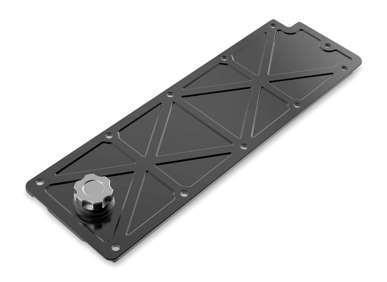 Holley LS2/LS3/LS7/LSX Valley Cover with Oil Fill - Black Billet