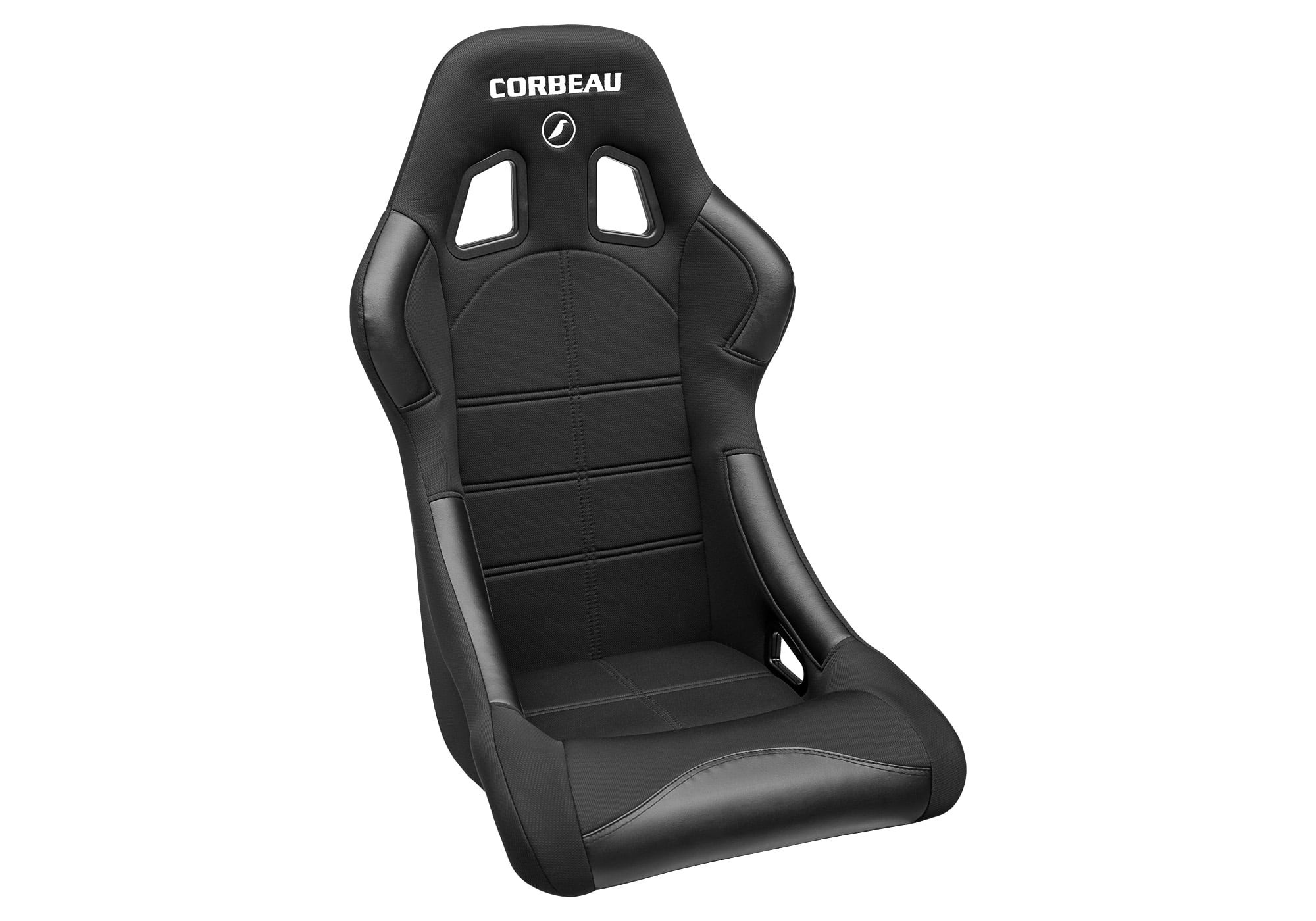 Corbeau Forza Seats - Black Cloth Wide