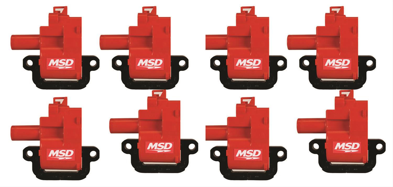 LS1/LS6 MSD Coil Set of 8 - RED