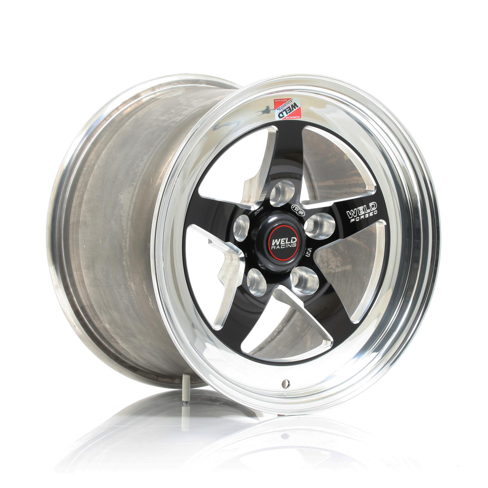 Weld Racing RT-S S71 Forged Aluminum Black Anodized Wheels - 15x10" w/7.5" Back Spacing
