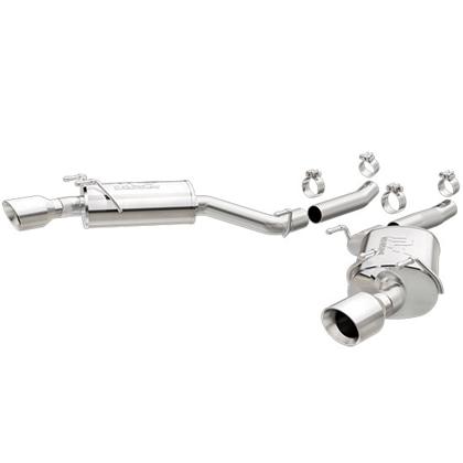 2010-2015 Camaro 3.6L V6 Magnaflow Axleback Exhaust System w/Dual Split 4" Polished Tips - For Convertibles