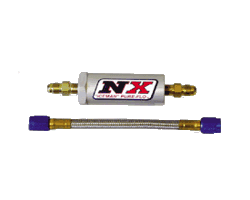 Nitrous Express D-6 Pure-Flo N20 Filter & 7inch Stainless Hose