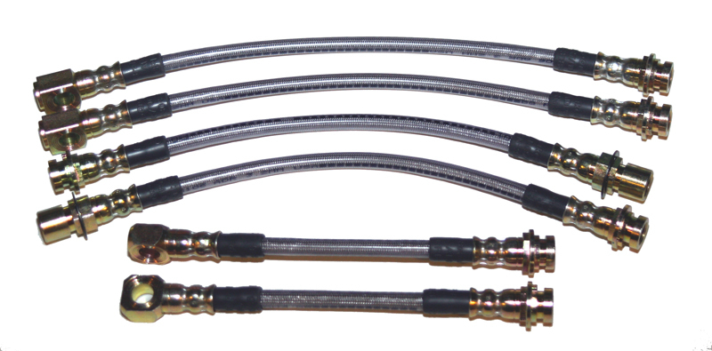 93-97 LT1 Fbody J&M Products Stainless Steel PTFE Lined Brake Hose Kits WITH Traction Control