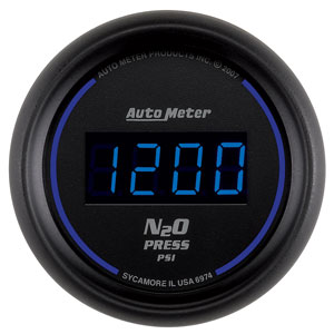 Autometer Digital Series 2 1/16" Nitrous Pressure Gauge (0-1600psi) - White