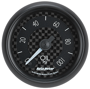 Auto Meter GT Series 2 1/16" Oil Pressure Gauge - 0-100 psi