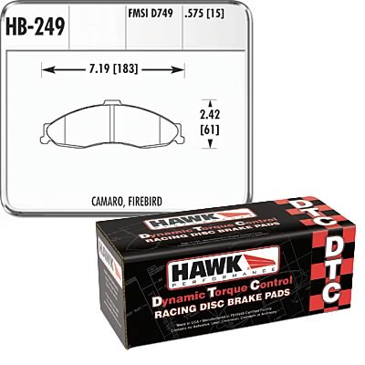 98-02 LS1 Fbody Hawk Performance DTC 70 Brake Pads (Fronts)