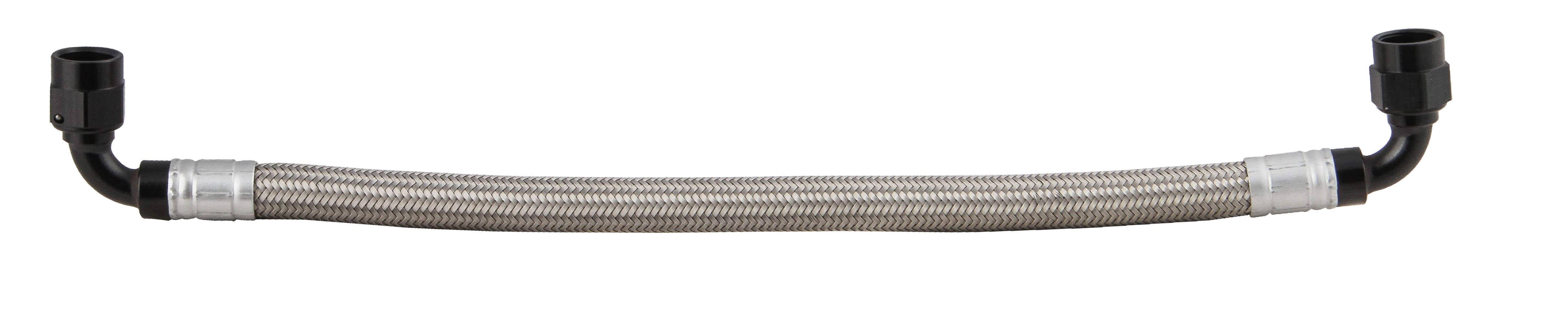 Earls GM LS Fuel Rail Cross-Over Hose -6 Stainless Braided Hose