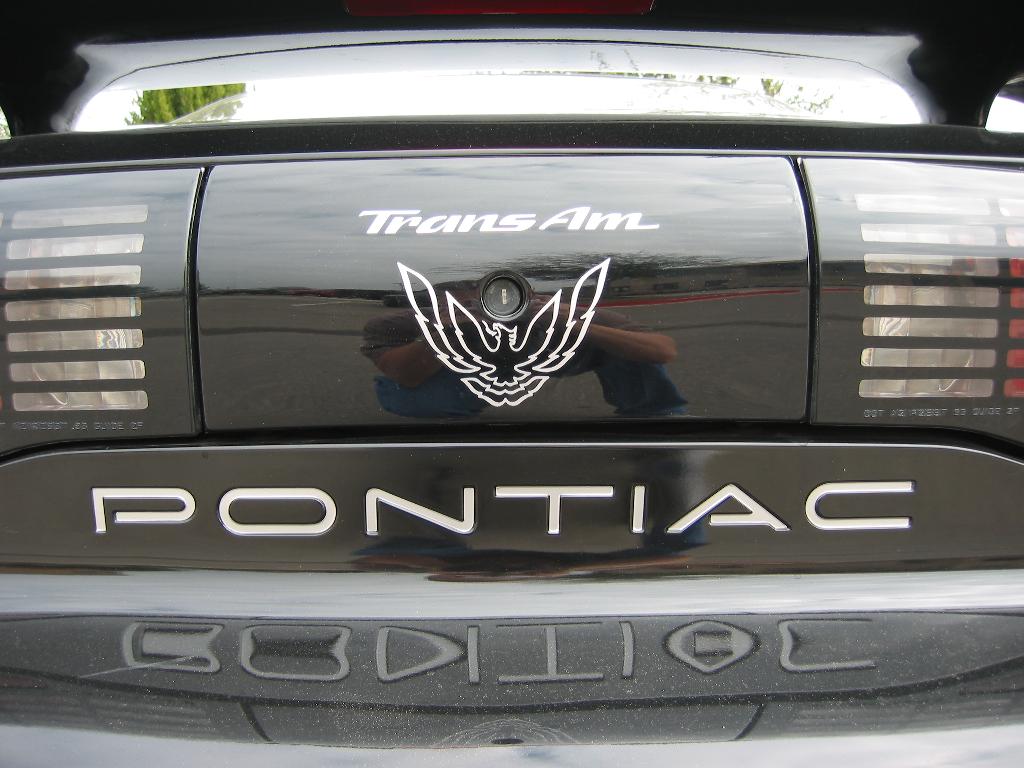 93-02 Firebird Vinyl Decal Rear "Pontiac" Inserts