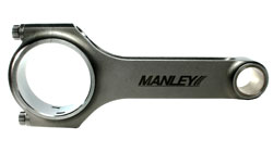 LS Series Manley 4340 H-Beam Connecting Rods - (6.125" Length/.9281" Wrist Pin) w/ARP 8740 Cap Screws